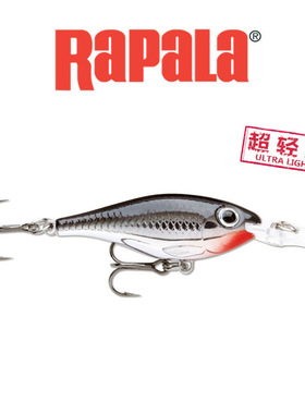 Rapala乐伯乐新品ULS04超轻鲱鱼路亚饵3g假饵马口罗非鳟鱼淡水鲈