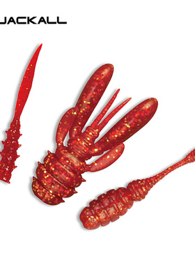 日本JACKALL虾型软饵GOODMEAL CRAW路亚假饵小根黑坑鲈鳜鱼饵远投