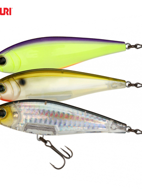 日本进口YOZURI友祝3D棱镜R1447沉水铅笔路亚假饵鲈鱼饵翘嘴硬饵