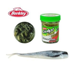 贝克力Berkley活能叉尾小鱼带诱鱼剂GULP软饵香味气味路亚饵套装
