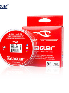西格红标进口SEAGUAR RED LABEL碳氟线淡海矶钓前导鱼路亚线183米