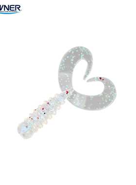 日本进口OWNER欧娜卷尾夜光软饵T尾铅头钩钓组根钓路亚假饵软鱼饵