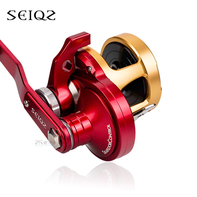 SEIQZ日本海底制压海钓鼓轮限量深海船钓快抽慢摇铁板轮大物渔轮