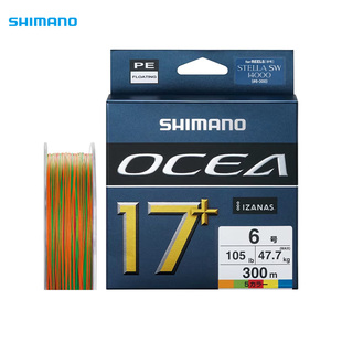SHIMANO禧玛诺OCEA17+远投PE线波趴水面铁板线主子线路亚海钓