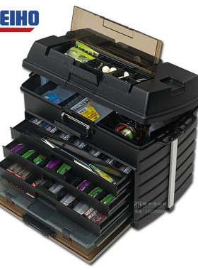 日本进口MEIHO明邦VS8050路亚箱假饵盒船钓多功能大号钓鱼工具箱