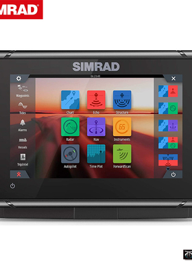 SIMRAD西姆拉德GO9探鱼器GO7三合一支持雷达12海图仪中文船钓冰钓