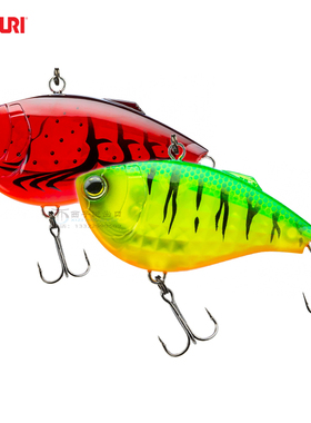 日本YO-ZURI友祝 VIB硬饵R1439淡海水3D棱镜翘嘴鲈鱼饵路亚假饵