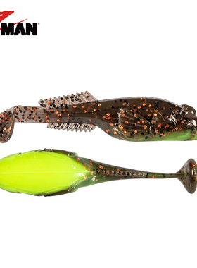 美国ZMAN跳跳鱼软饵TRD GOBYZ 2.4寸路亚假饵T尾黑坑鲈鱼鳜