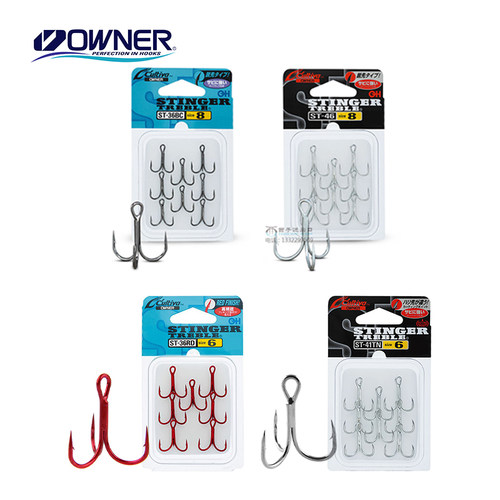 日本三本钩OWNER欧娜倒刺鱼钩