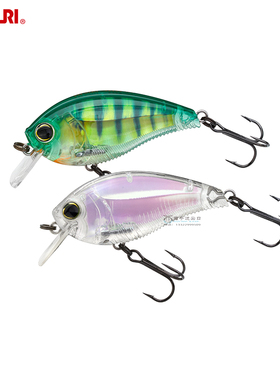 日本YO-ZURI友祝3D棱镜CRANK浮水胖子硬饵R1352鲈鱼翘嘴路亚假饵