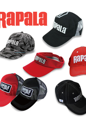 Rapala乐伯乐 夜钓带LED灯棒球帽 遮阳帽 钓鱼帽 渔具钓鱼鸭舌帽