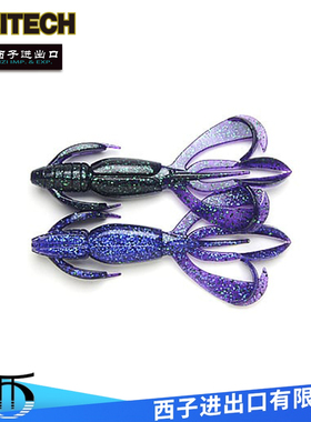 日本KEITECH软饵CRAZY FLAPPER虾型路亚假饵德州钓组K牌软虫鱼饵