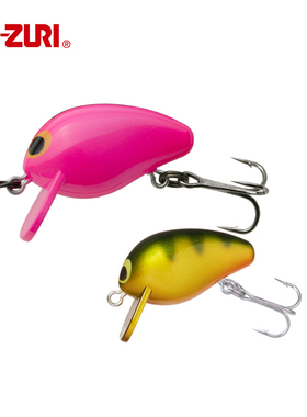 日本YO-ZURI友祝迷你小胖子R1217微物路亚假饵2克鲈鱼翘嘴鱼饵