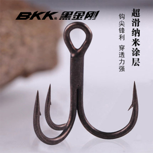 BKK黑金刚BT621 BT6071路亚海钓三爪钩锚三本叉钩倒刺鱼钩 BT663