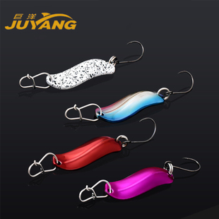 新品巨洋 瓢虫 路亚饵亮片3克勺形白条罗非假饵微物溪流翘嘴硬饵