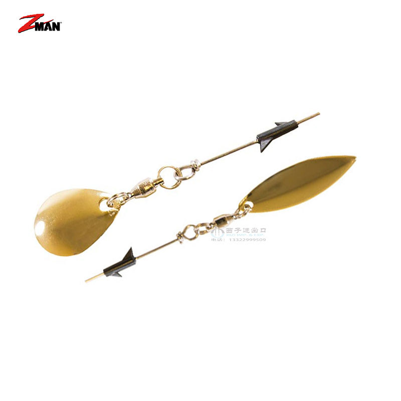 zman美国水滴柳叶尾翼旋转亮片