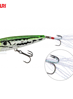 日本进口友祝水面系波爬3D棱镜R1435路亚假饵鲈鱼翘嘴硬饵YO-ZURI