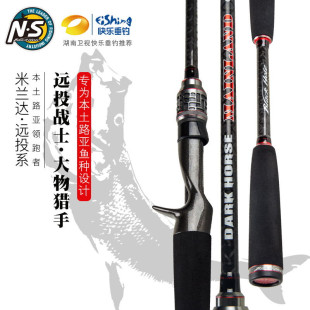 NS米兰达路亚竿DARK HORSE枪柄路亚竿翘嘴远投竿直柄竿抛竿钓鱼竿