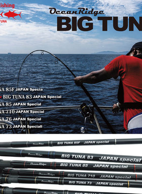 日本进口RIPPLE大金枪竿BIG TUNA重型波扒竿海钓深海大物GT鱼竿
