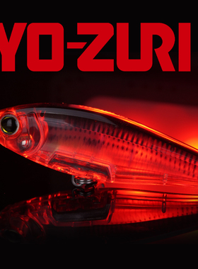 日本友祝YO-ZURI 米诺3D棱镜R1207淡水缓沉路亚硬饵鲈鱼翘嘴鱼饵
