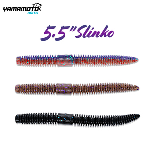 YAMAMOTO面包虫软饵5.5寸高比重黑坑竞技鲈鱼棒棒虫路亚假饵