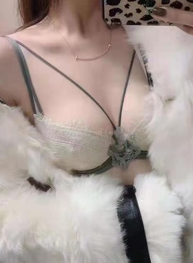 伊蔻AB夹棉杯梧桐本色内衣美胸带小胸集中聚拢软钢圈内衣wn21109