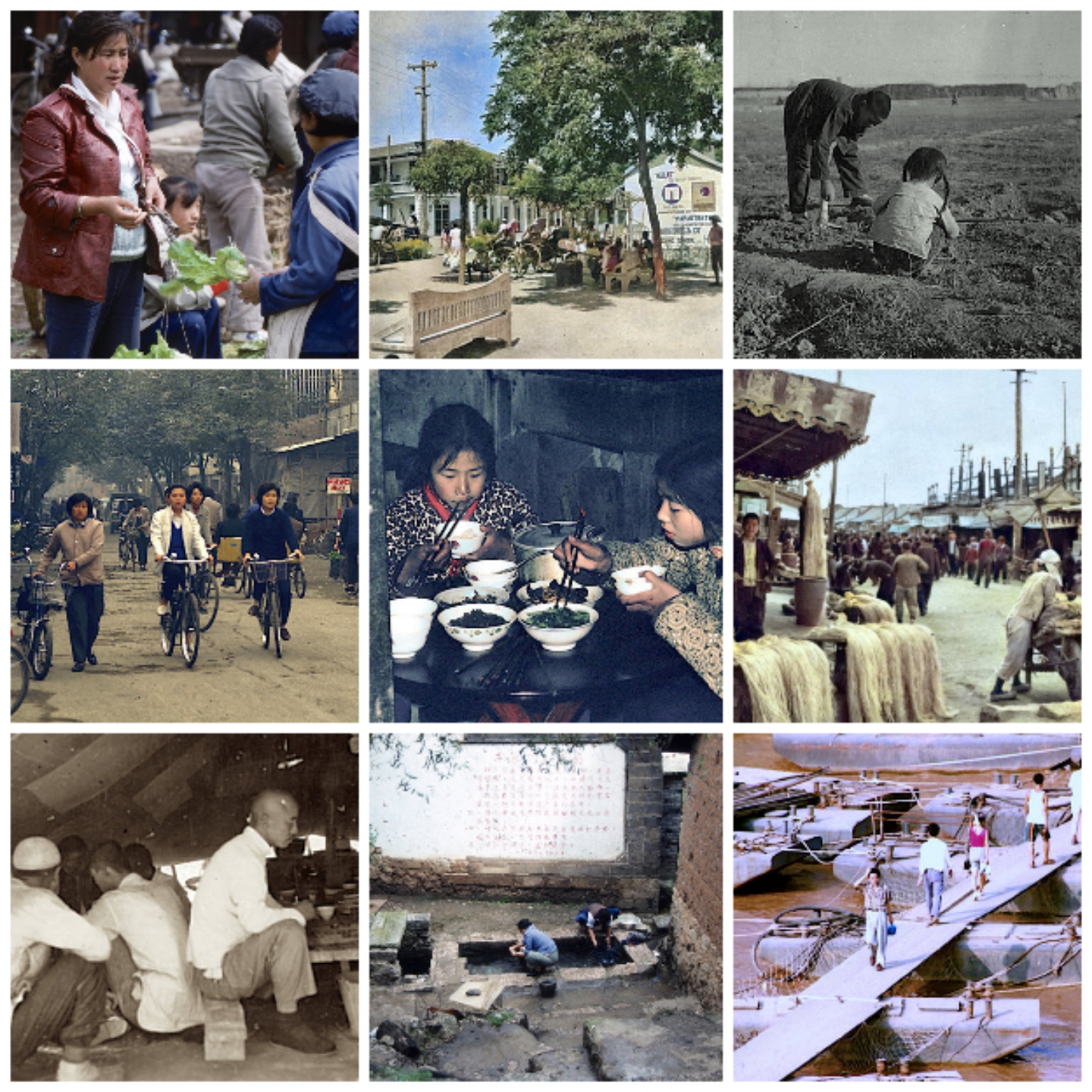 中国历史怀旧民俗抗战农村街头全国各地街道风土人情城市建筑素材