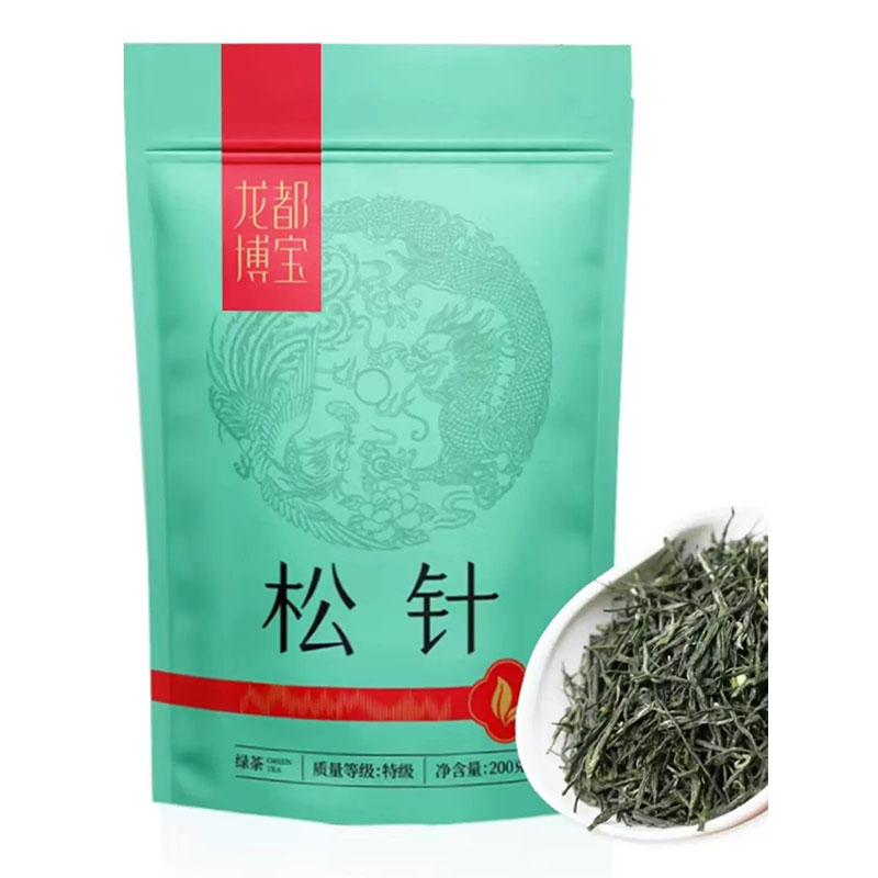 四川自贡荣县特级龙都博宝松针绿茶200g袋装 明前毛峰绿茶 茶 特色产区绿茶 原图主图