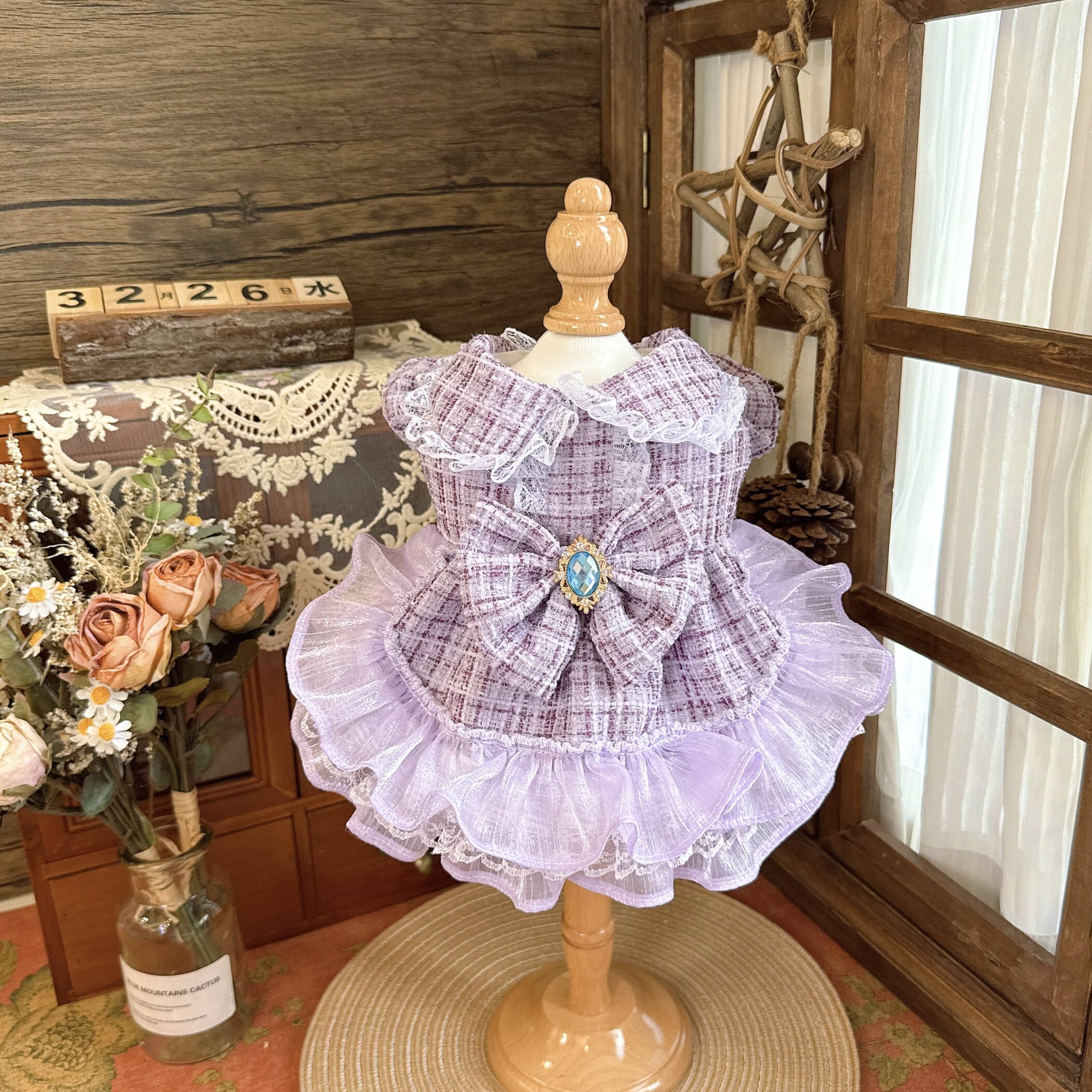 宠物秋冬款小香风狗狗猫咪衣服制狗宠物服装/雨衣