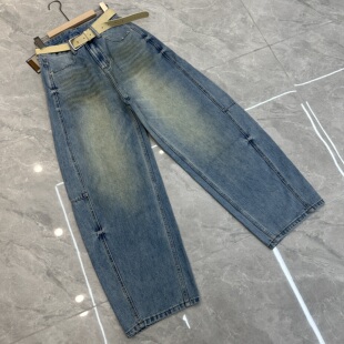 女高腰显瘦弯刀裤 2026春款 JEANS阿凡牛5588牛仔裤 FASHION 镰刀