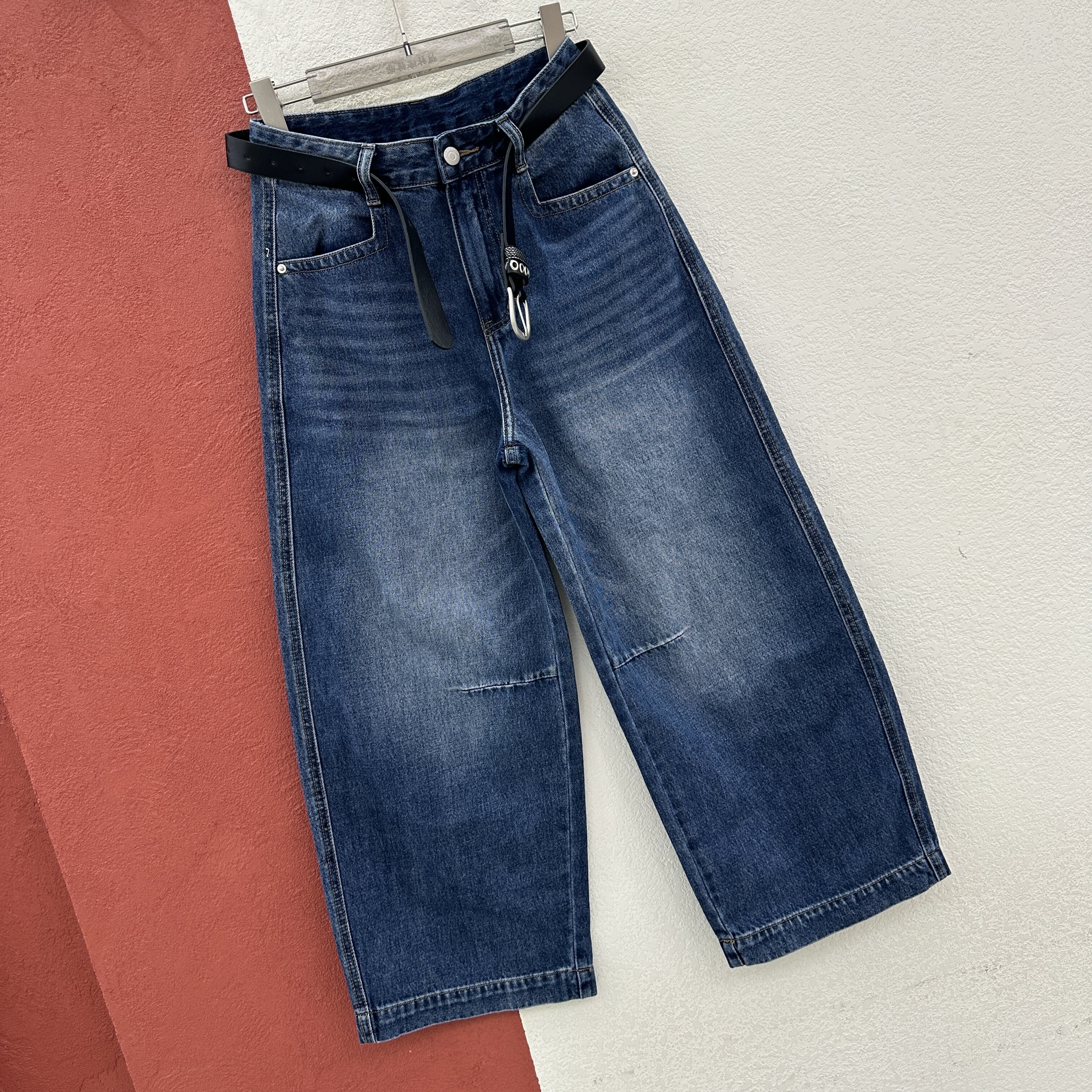 2026春款欧货Q FASHION JEANS酷希莱9630牛仔裤女显瘦九分弯刀裤