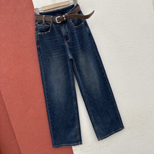 2026春款Q FASHION JEANS酷希莱61372显瘦窄版直筒牛仔裤女拖地裤