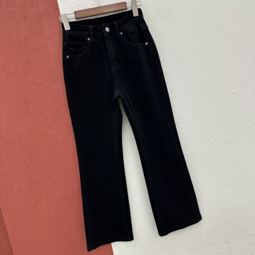 2026秋款Q FASHION JEANS酷希莱8698黑色显瘦微喇牛仔裤女九分裤