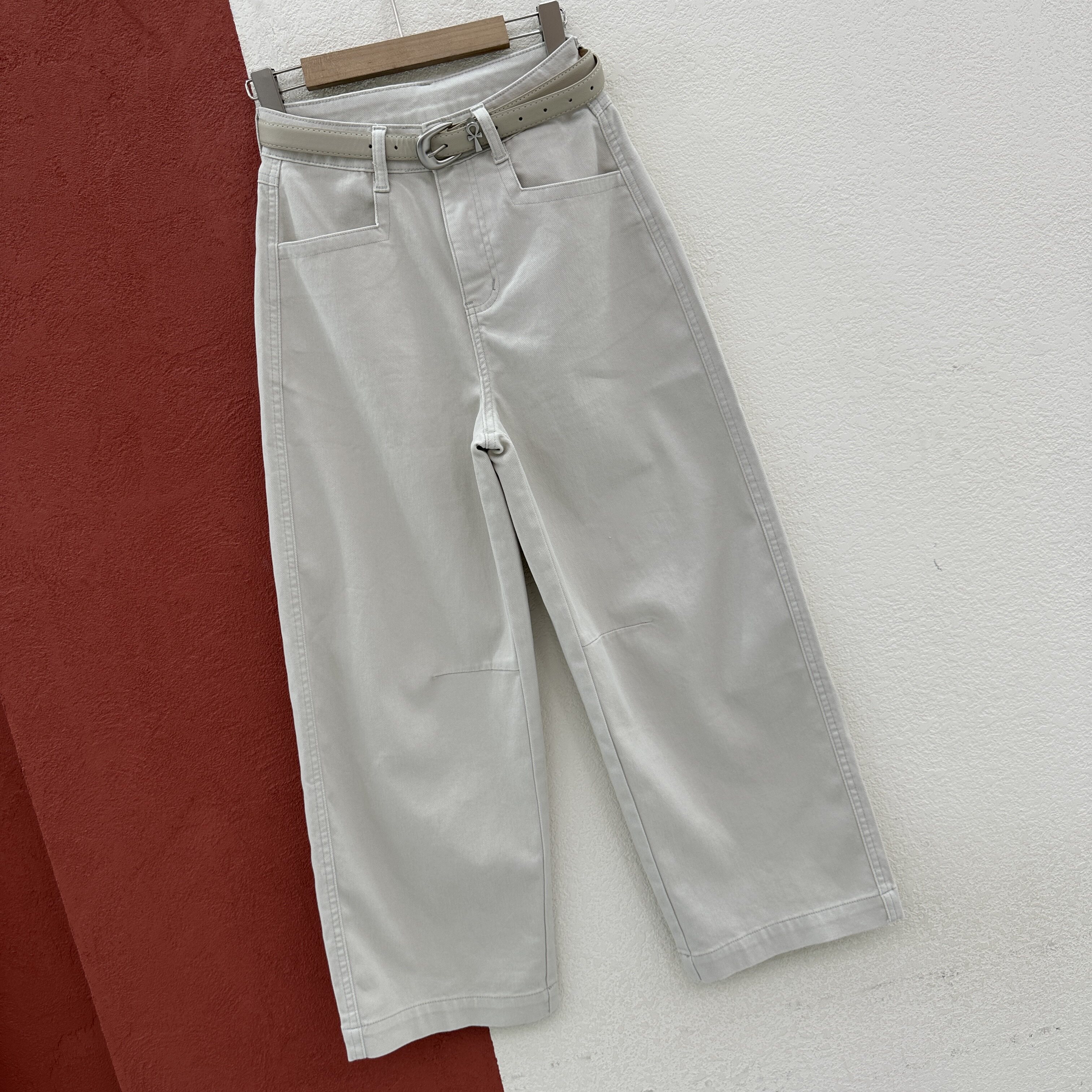 2026春款欧货Q FASHION JEANS酷希莱9590牛仔裤女九分直筒奶奶裤
