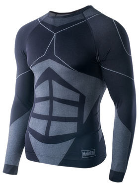 MAGNUM马格南户外运动功能内衣木星上装黑色弹力透气舒适无缝快干