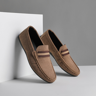 豆豆鞋 软底透气开车鞋 IDOCITY男士 新款 子 休闲百搭懒人鞋 男乐福鞋