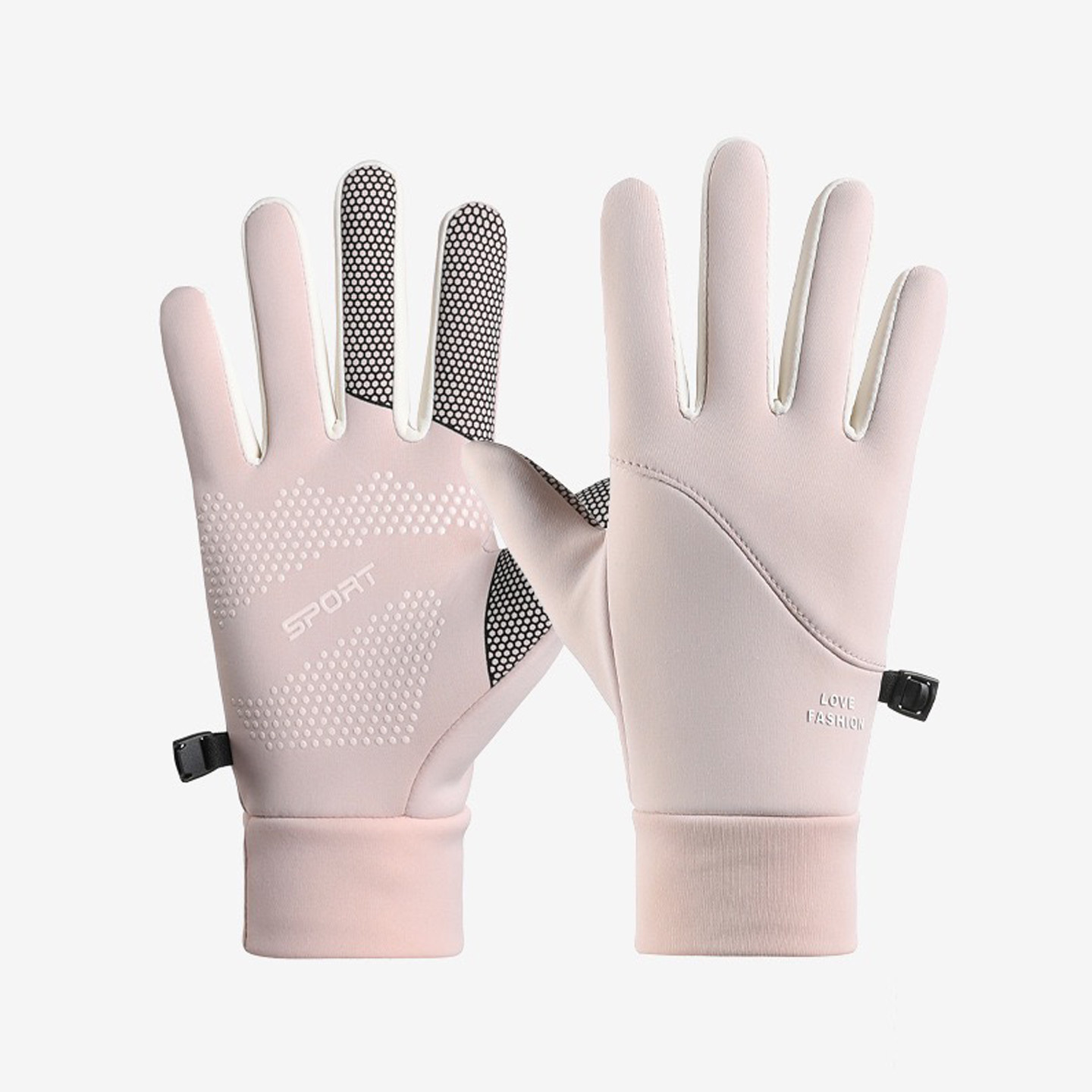 跑步薄款运动徒步秋冬季天保暖手套男女开车骑行触屏防水防寒户外