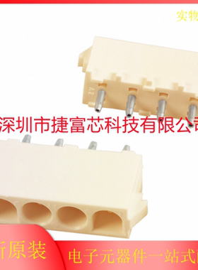 AMP/TE连接器 350430-1 接插件4PIN针座 6.35mm间距 原装现货