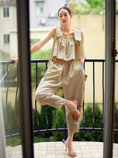 套装 炸街减龄两件套休闲时尚 女洋气时髦小个子 新款 CAN夏季