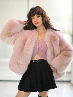 CAN冬季 纯色简约百搭半身裙女显瘦显腿长精致修饰扣百褶裙 新款