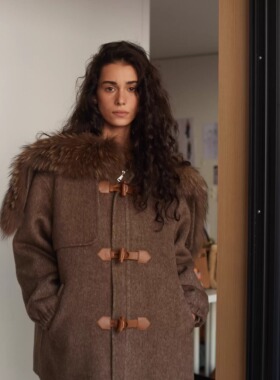 CAN 12/29“温尼伯”貉子毛领+蚕丝+高比例羊毛呢派克服