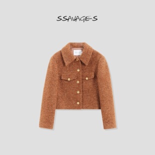 SSAVAGE“城市猎人”客订美利奴羊毛复古羽绒短款外套