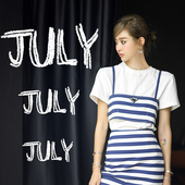 P家对gui经典 FOREVERCAN 森崎书店 吊带条纹文雅气质套