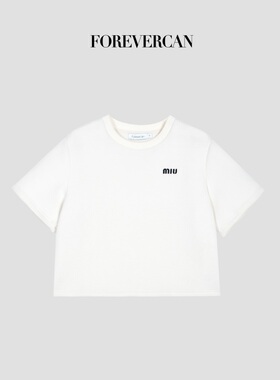 Forevercan女装2025新款“奶酪软欧”m!u24S运动风短袖+背心+半裙