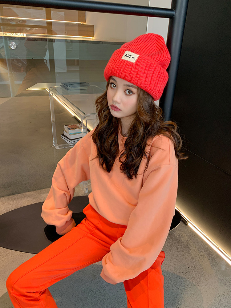 【CAN 冬季新品】休闲风时尚套装女简约盐系卫衣+直筒休闲裤,女装/女士精品,时尚套装,淘宝优惠券,粉丝福利购,淘宝优惠卷