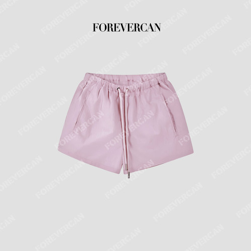Forevercan女装”粉屿“UPF50 +松紧腰基础款休闲短裤