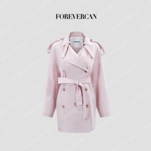 Forevercan女装 曼彻斯顿进口天丝微皱肌理感风衣外套 2026新款