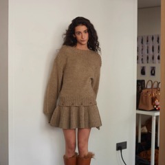 Forevercan女装2025新款罗文扎莱毛衣+半裙可拆卸时髦针织连衣裙