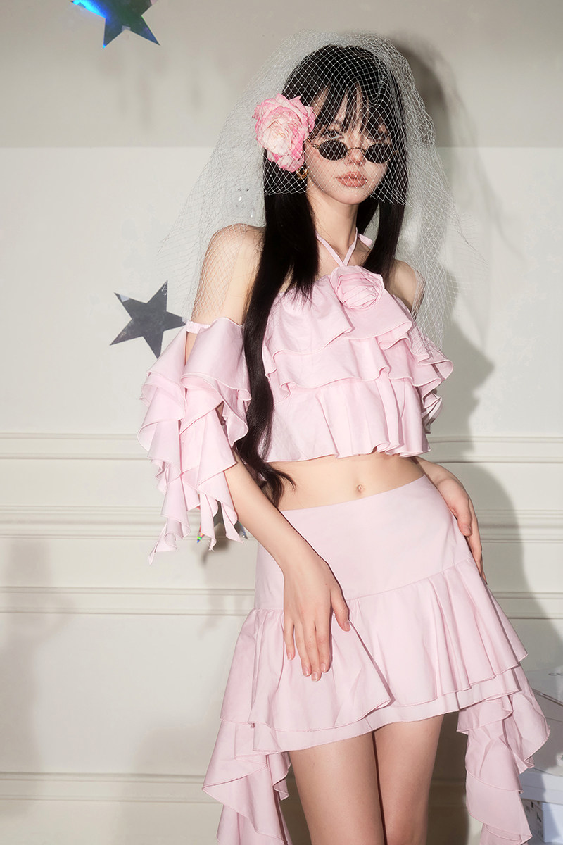 Forevercan女装夏季新款法式时尚套装气质名媛风上衣半身裙两件套,女装/女士精品,时尚套装,淘宝优惠券,粉丝福利购,淘宝优惠卷