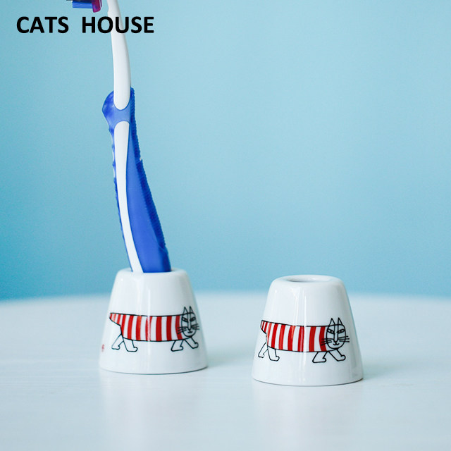 Cats House日本制 Lisa Larson 猫咪 牙刷座 笔座 陶瓷 进口 北欧在类目 家庭/个人清洁工具, 卫浴用具/卫浴配件, 牙刷架/牙具座中 - 来自Buy2taobao.com提供专业的淘宝代购服务